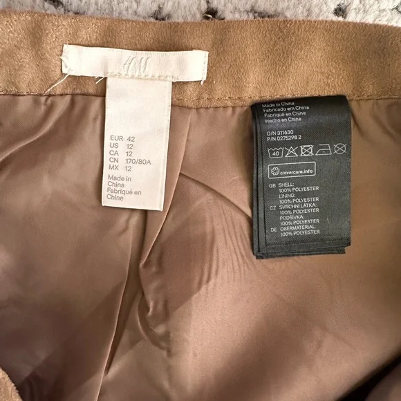H&M Brown Button-Front Mini Skirt - Picture 5 of 5